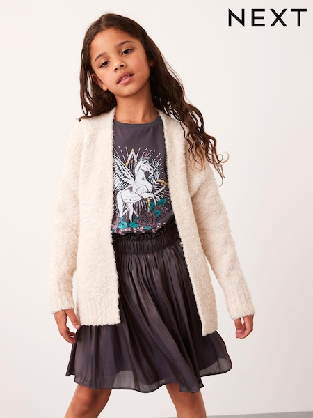 Ecru Cream - Long Cosy Cardigan (3-16yrs) (D41066) | € 16 - € 21
