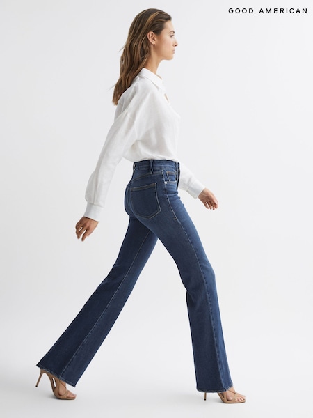 Reiss Good American Good Classic Bootleg Jeans (D41141) | ‏850 د.إ.‏