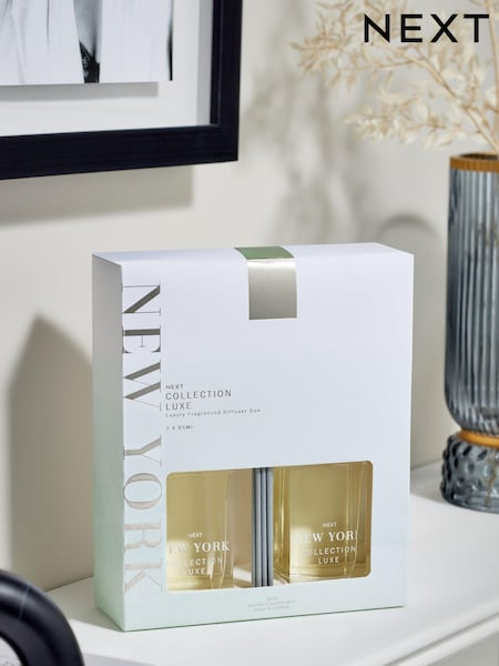 Collection Luxe New York Jasmine & Orange Blossom 85ml Fragranced Reed Diffuser Duo (D41145) | €28