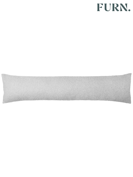furn. Grey Malham Shearling Fleece Reversible Draught Excluder (D41206) | €29