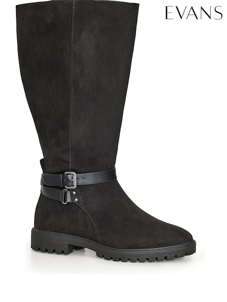 Evans Cath Tall Black Boots (D41293) | €20