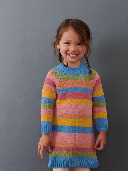 Bright Rainbow Chenille Jumper Dress (3mths-7yrs) (D41570) | € 8 - € 10