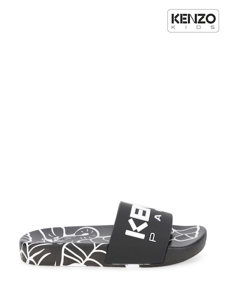 Kenzo Kids Black Logo Sliders (D41707) | €49.50 - €54