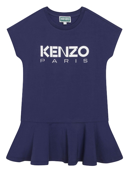 KENZO KIDS Paris Logo Peplum Dress (D41730) | €51 - €56