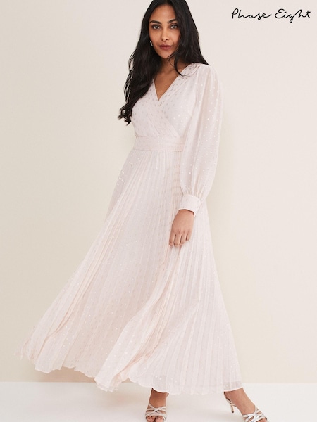 Phase Eight Pink Petite Carmen Coupe Maxi Dress (D41964) | €114