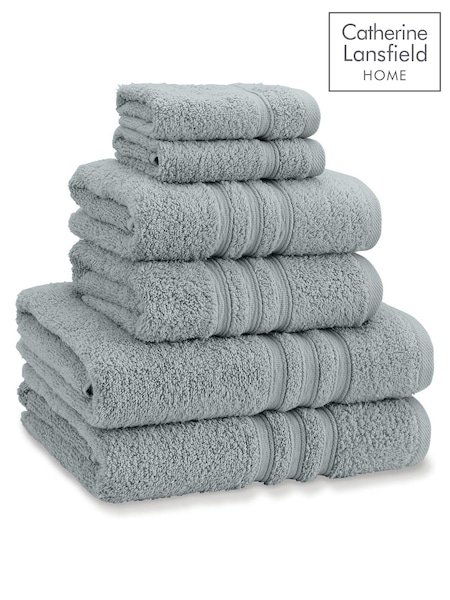 Catherine Lansfield 6 Piece Zero Twist 100% Cotton Towel Bale Set (D42139) | R$ 275