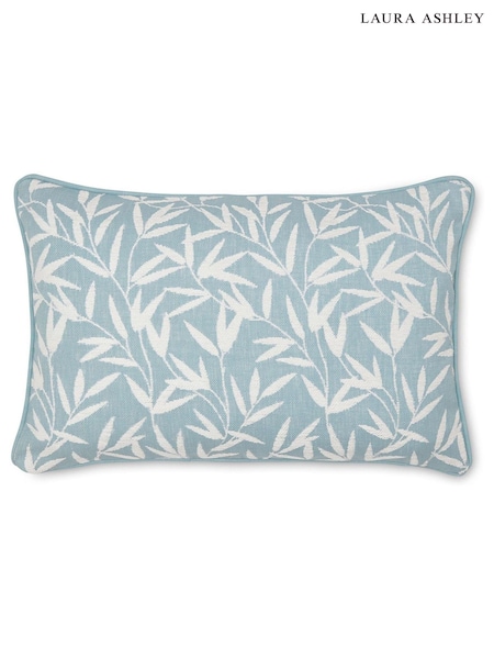 Laura Ashley Pale Seaspray Willow Leaf Feather FIlled Cushion (D42567) | €60