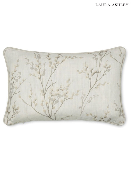 Laura Ashley Dove Grey Pussy Willow Feather Filled Cushion (D42571) | 223 QAR