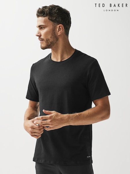 Ted Baker Black Crew Neck T-Shirt 3 Pack (D42768) | €50