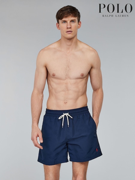 Темно-синій - Плавальні шорти для поло Ralph Lauren мандрівників (D43114) | 5 347 грн