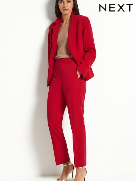 Red Tailored Slim Trousers (D43399) | €8