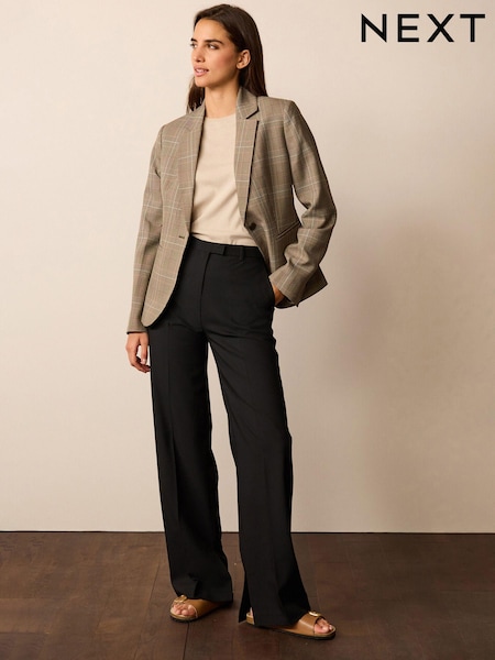 Black Tailored Stretch Wide Leg Trousers (D43405) | €6