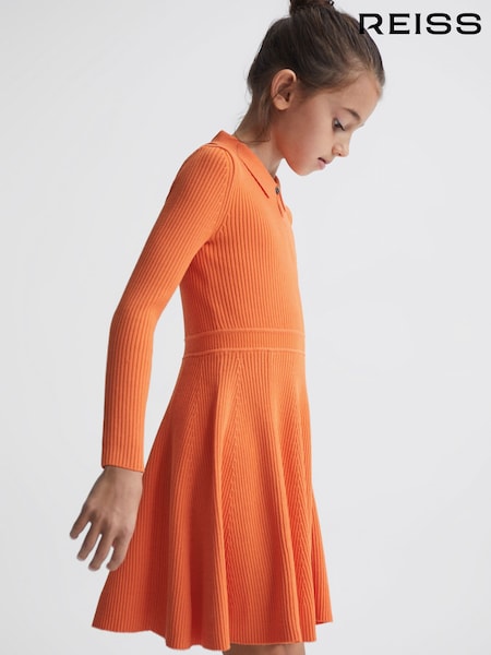 Reiss Orange Clare Knitted Fit and Flare Dress (D43724) | kr1 283