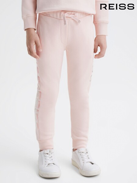 Reiss Soft Pink Maria Junior Sequin Joggers (D43738) | €50