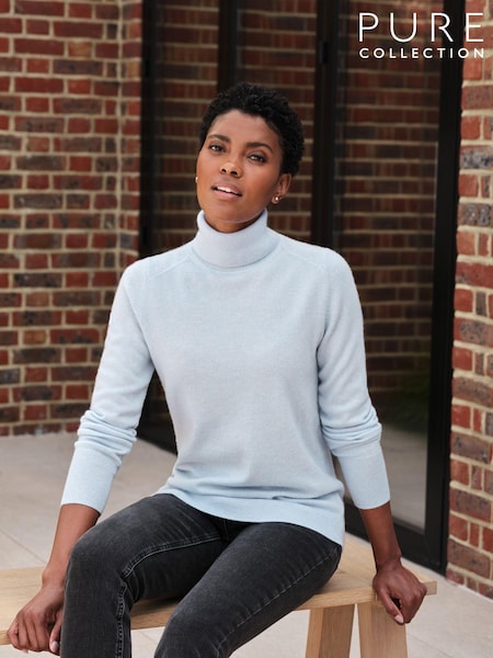 Pure Collection Cashmere Polo Neck Sweater (D44421) | €179