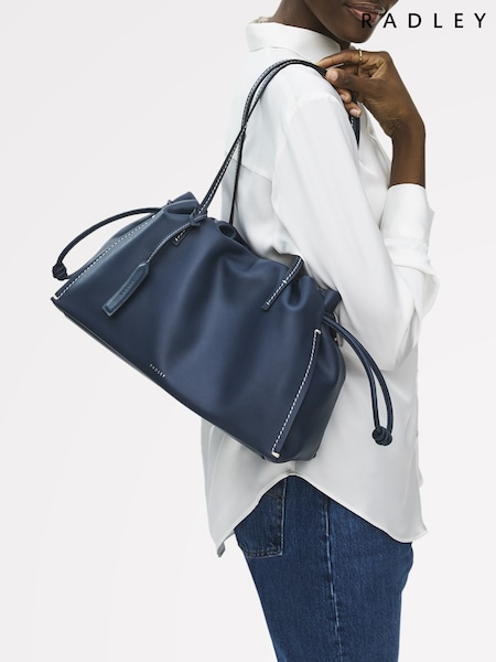 Navy Blue - Radley The Roxburgh Large Drawstring Shoulder Bag