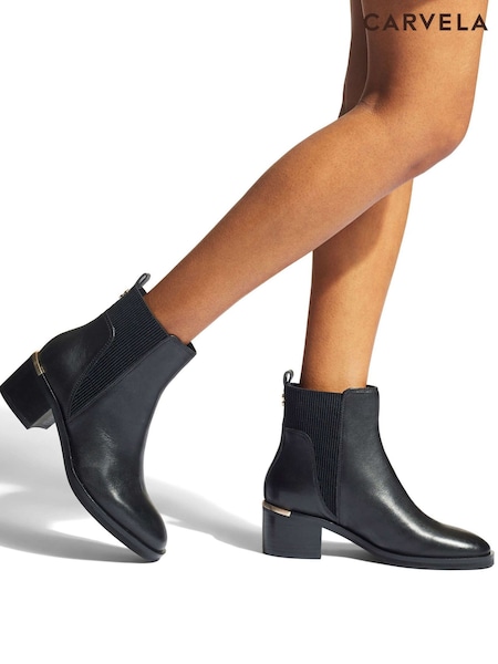 Negru - Ghete și cizme pe gleznă Carvela Liberty (D45527) | 1,005 LEI