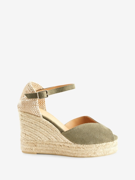 Castaner Green Brianda Espadrille Wedges (D45706) | €79