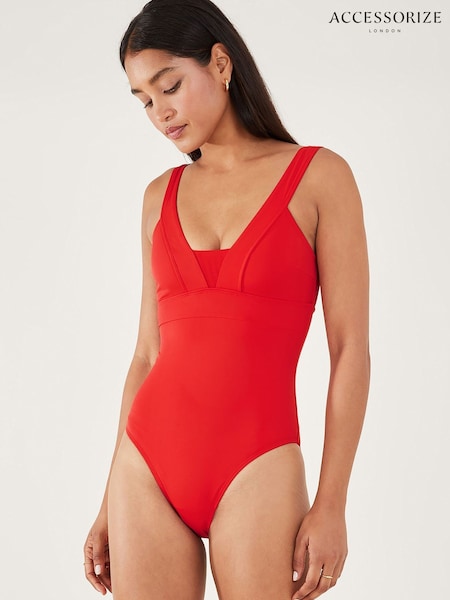 Accessorize Red Lexi Shaping Swimsuit (D45917) | €30