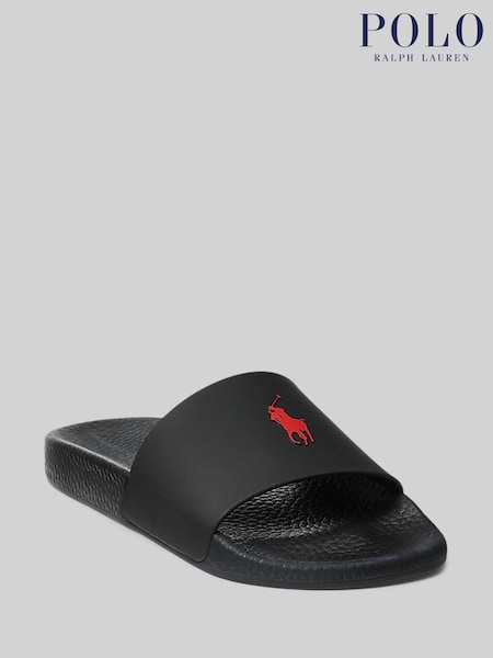 Polo Ralph Lauren Black Signature Pony Sliders (D46013) | €93