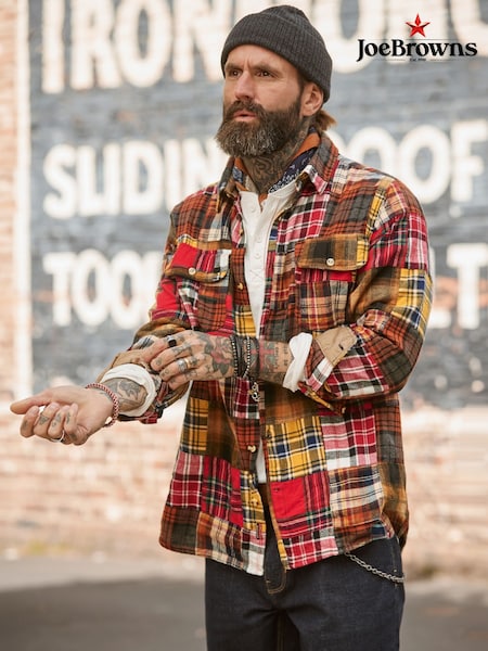 Rouge - Regular Joe Browns Perfect Patchwork Check Shirt