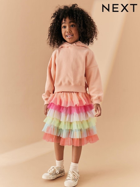 Rainbow Tiered Mesh Skirt (3-16yrs) (D46410) | €7.50 - €10