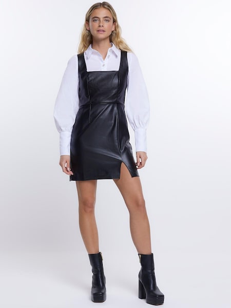 River Island Black 2-In-1 Pinny Dress (D46524) | €38