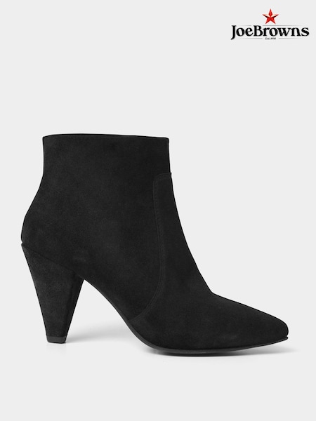 Negru - Joe Browns I'm Obsessed Suede Booties (D46593) | 265 LEI