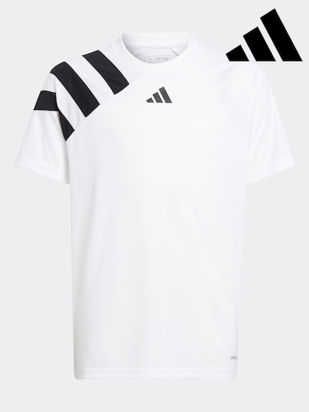 adidas White Fortore 23 Jersey (D47082) | AED76