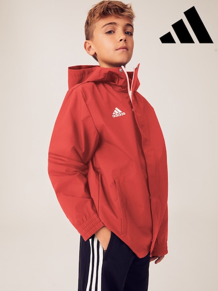 adidas Red Entrada Rain Jacket (D47085) | $55