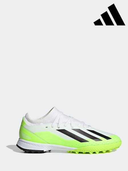 adidas White/Black X Crazyfast.3 Turf Football Boots (D47138) | LEI 178