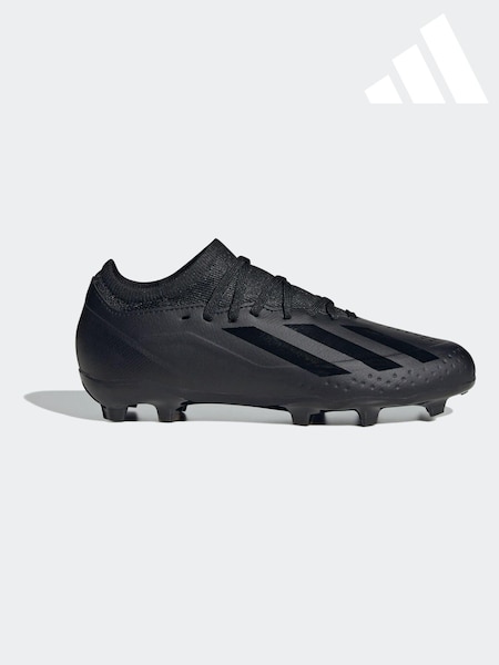 adidas Black Football Performance Kids X Crazyfast.3 Firm Ground Boots (D47141) | LEI 208