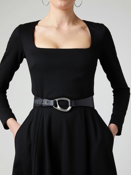 Jasper Conran London Black Leather Belt (D47175) | €124