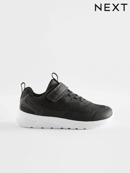Black Wide Fit (G) Single Strap Trainers (D47906) | € 16 - € 21