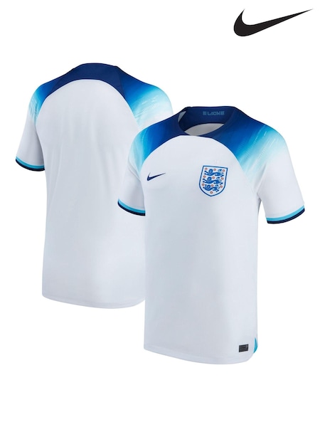 Nike White England Home Stadium Football Shirt 2022 (D48207) | €47.50