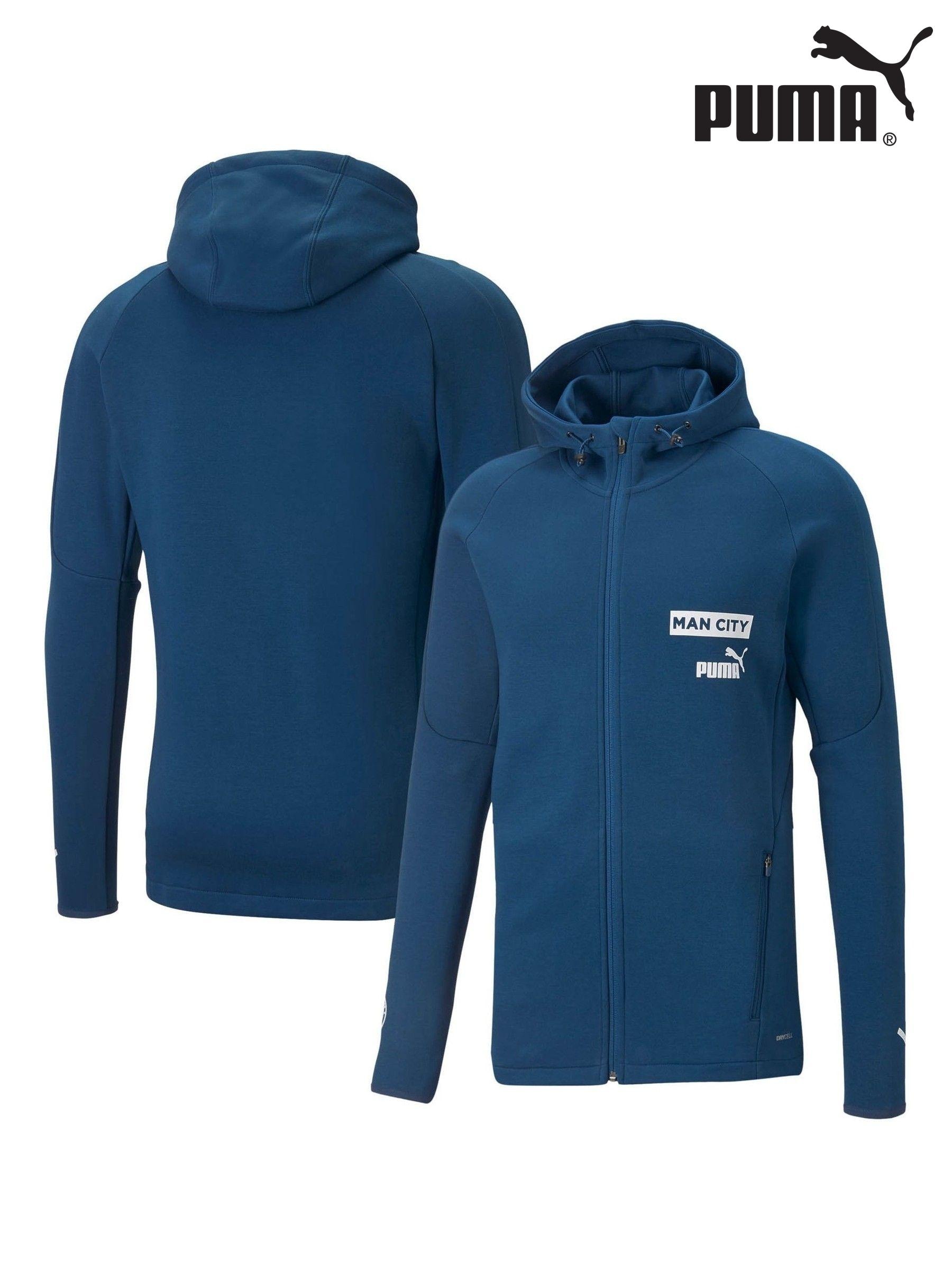 Women s Puma Blue Zip Through Coatsandjackets Next Luxembourg