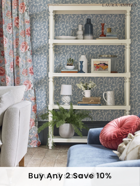 Laura Ashley White Dorset Open Bookcase (D49789) | €1,128