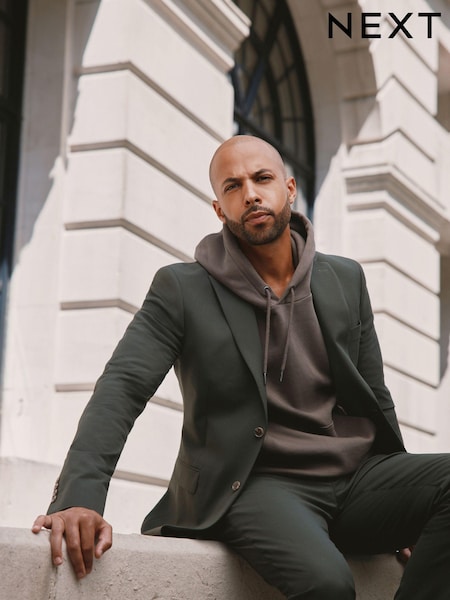 Pine Green Skinny Fit Motionflex Stretch Suit Jacket (D49824) | €16