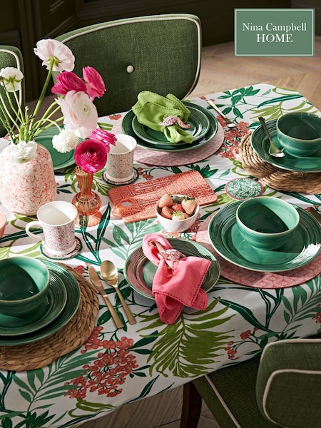 Nina Campbell 12 Piece Green Meadow Dinner Set (D50044) | €136