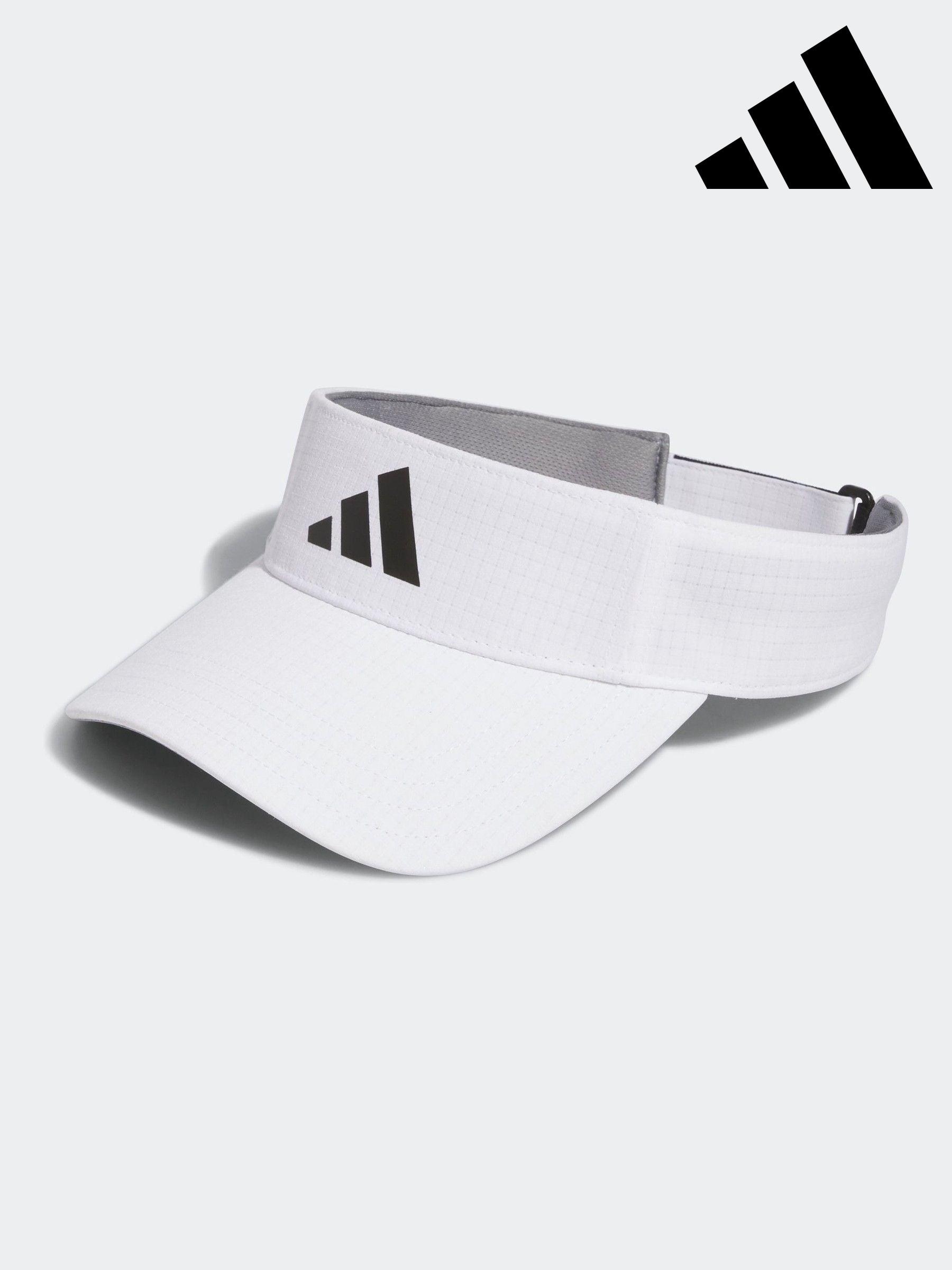 White adidas golf hat top