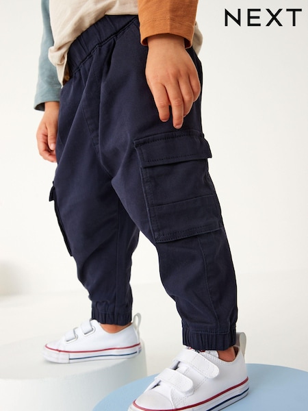 Navy Blue Cargo Trousers (3mths-7yrs) (D50581) | € 5 - € 6