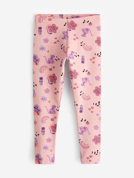 Pink Animal/Rainbow/Flower Print Leggings (3-16yrs) (D50698) | € 1 - € 3