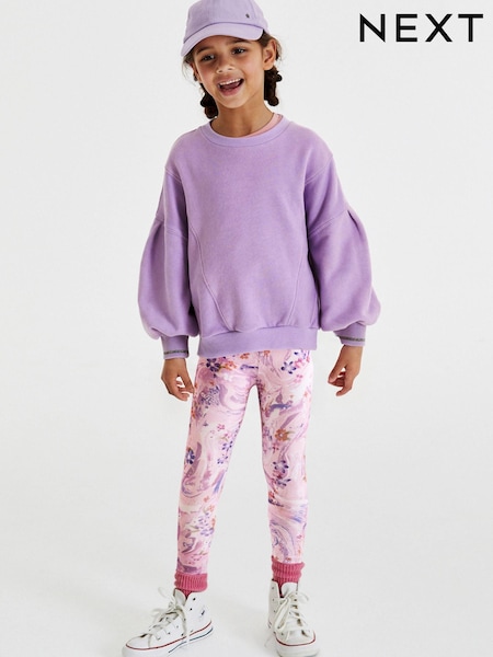 Lilac Purple Sweatshirt And Leggings Set (3-16yrs) (D50786) | € 12 - € 15