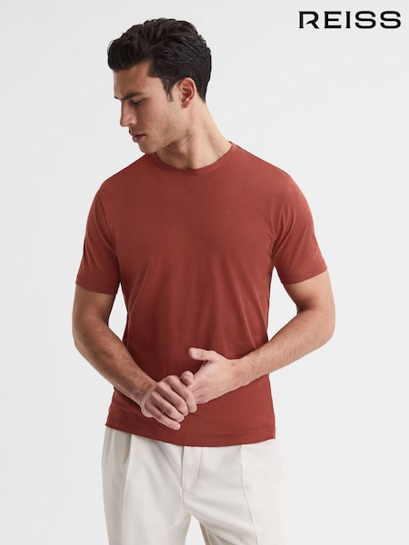 Reiss Sienna Bless Cotton Crew Neck T-Shirt (D50924) | AED202