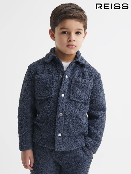 Reiss Cruz Bouclé Press Stud Overshirt (D50959) | ‏245 د.إ.‏