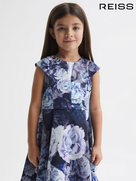 Reiss Keri Floral Printed Scuba Dress (D51058) | 75 €