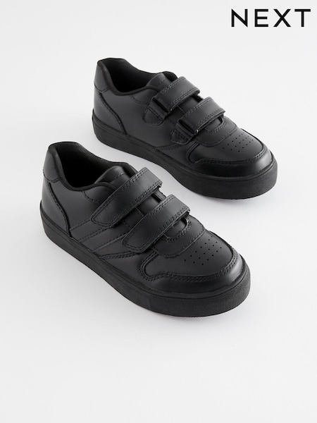 črna - School Strap Touch Fastening Shoes (D51190) | € 23 - € 30