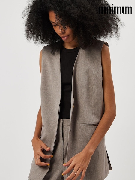 Minimum Blikka Brown Waistcoat (D51378) | €95