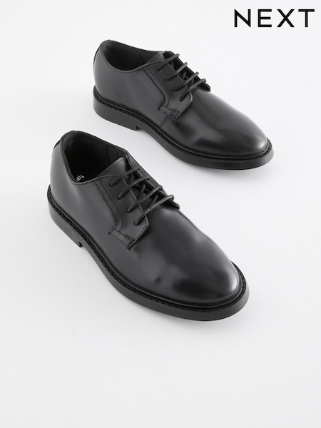Schwarz - School Leather Square Toe Shoes (D51398) | 5 € - 6 €