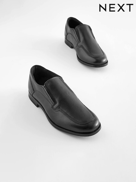 Black School Leather Loafers (D51401) | €18.50 - €24